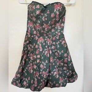 Altar'd State Green and Pink Smocked Top